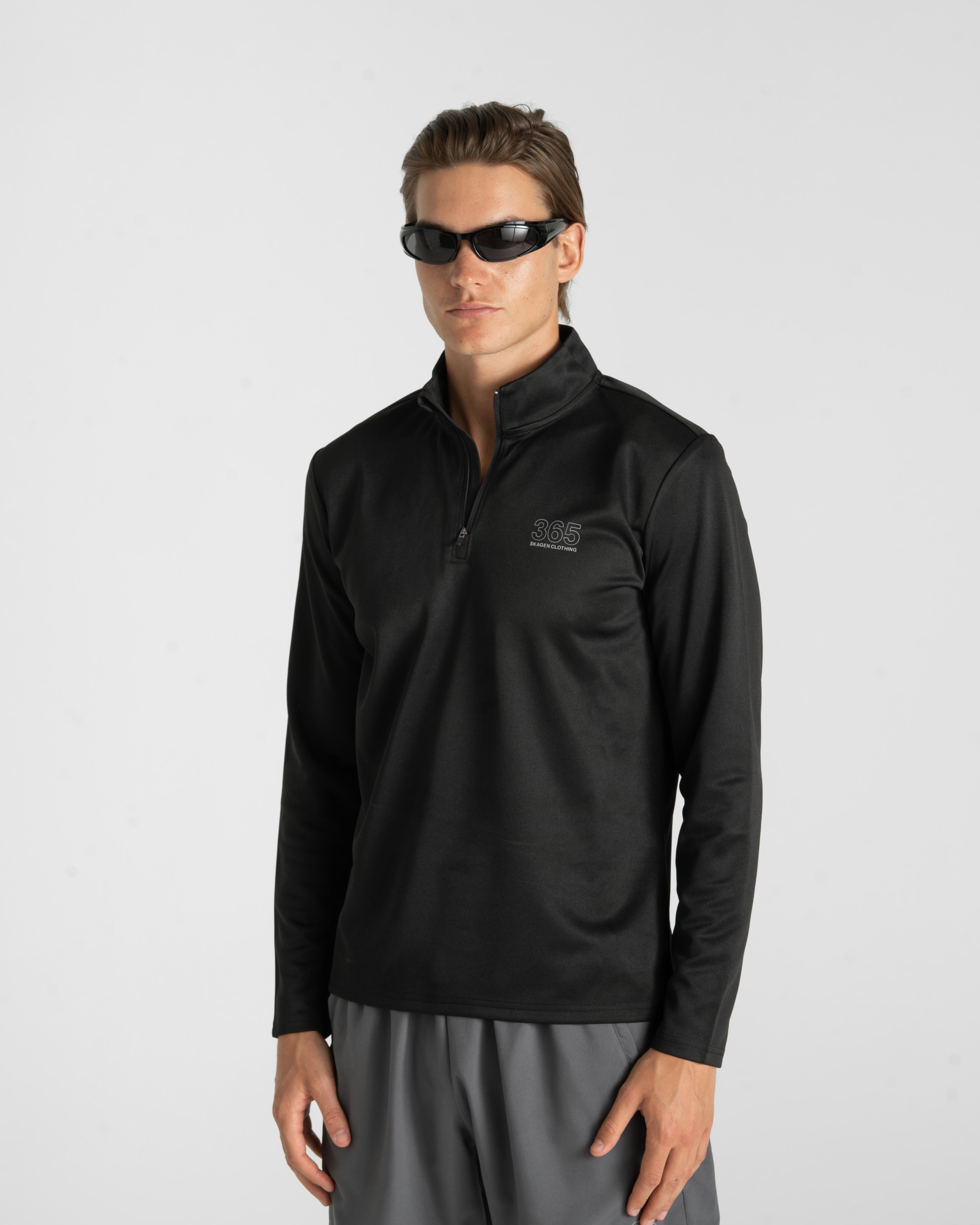 365 Half Zip Black